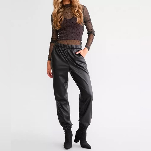 Z Supply Lenora Faux Leather Jogger NWT - Picture 3 of 11